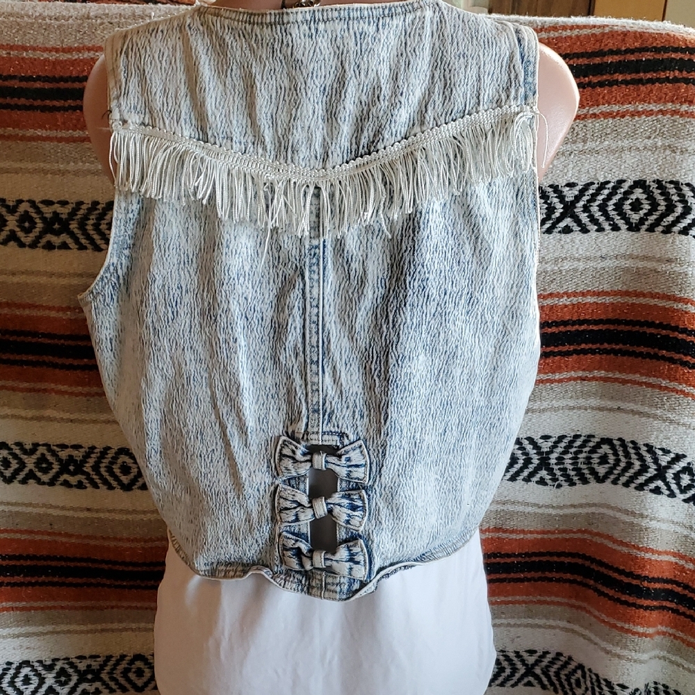 Gitano Blue Denim Vest
